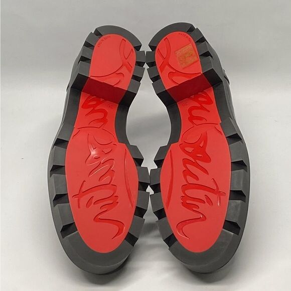 Christian Louboutin Patent Medallion Red Sole Loafers size 36 - Picture 15 of 16